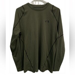 Under Armour | Army Green Cold Gear Fitted Long Sleeve (Size L)